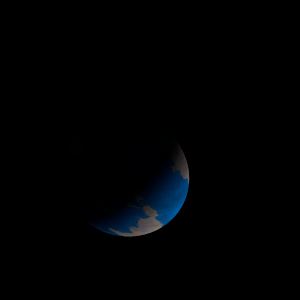 The artist's impression of Kepler-654 Ab artist's rendition
