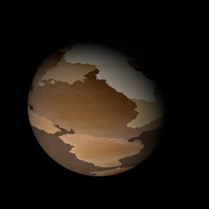The artist's impression of Kepler-663 b artist's rendition