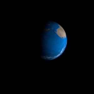 The artist's impression of Kepler-665 b artist's rendition