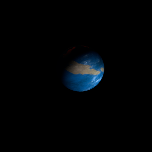 The artist's impression of Kepler-666 b artist's rendition
