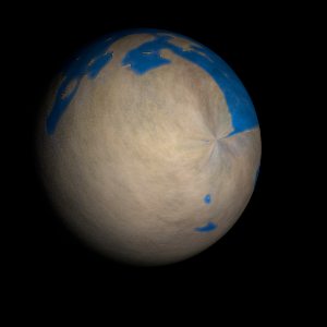The artist's impression of Kepler-671 b artist's rendition