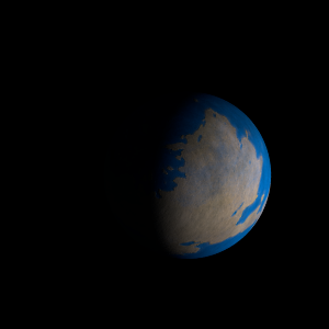 The artist's impression of Kepler-676 b artist's rendition