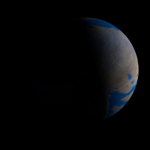 The artist's impression of Kepler-690 b artist's rendition
