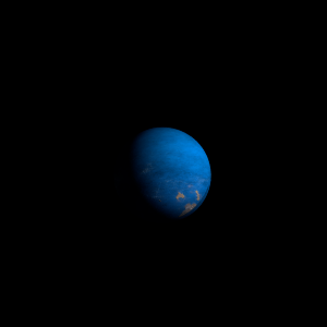 The artist's impression of Kepler-691 b artist's rendition