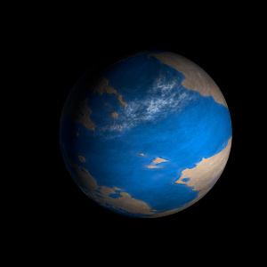 The artist's impression of Kepler-698 b artist's rendition