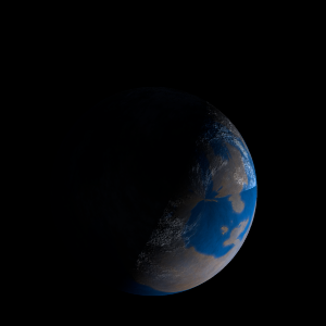 The artist's impression of Kepler-69 b artist's rendition