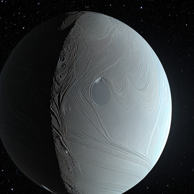The artist's impression of Kepler-707 b artist's rendition