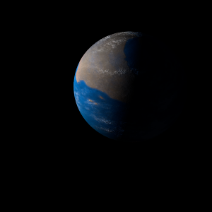 The artist's impression of Kepler-708 b artist's rendition