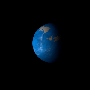 The artist's impression of Kepler-717 b artist's rendition