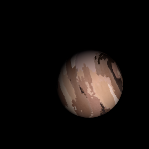 The artist's impression of Kepler-722 c artist's rendition