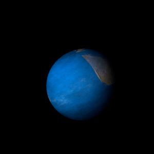 The artist's impression of Kepler-726 b artist's rendition