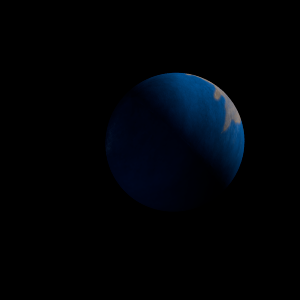 The artist's impression of Kepler-727 b artist's rendition