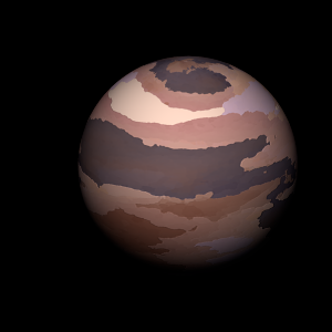 The artist's impression of Kepler-729 b artist's rendition