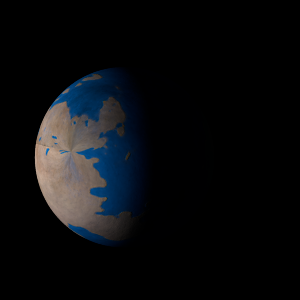 The artist's impression of Kepler-739 b artist's rendition
