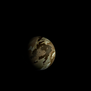The artist's impression of Kepler-745 b artist's rendition