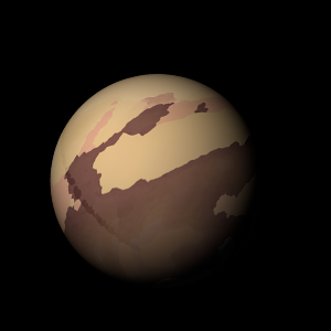 The artist's impression of Kepler-755 b artist's rendition