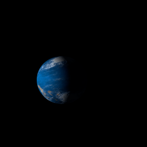 The artist's impression of Kepler-756 b artist's rendition