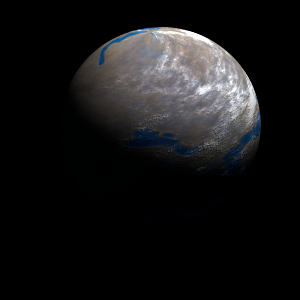 The artist's impression of Kepler-757 b artist's rendition