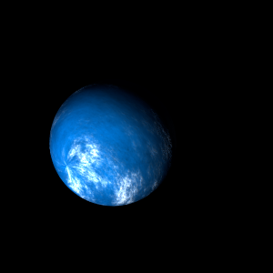 The artist's impression of Kepler-763 d artist's rendition