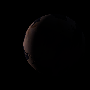 The artist's impression of Kepler-764 b artist's rendition