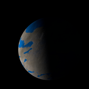 The artist's impression of Kepler-767 b artist's rendition