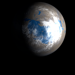 The artist's impression of Kepler-770 d artist's rendition