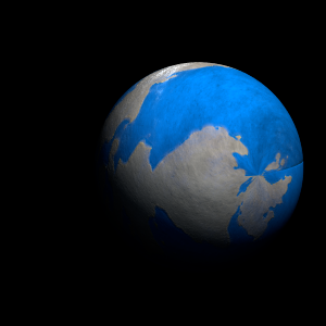 The artist's impression of Kepler-778 b artist's rendition