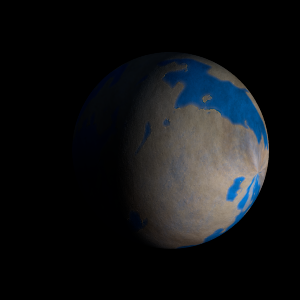 The artist's impression of Kepler-783 Ab artist's rendition