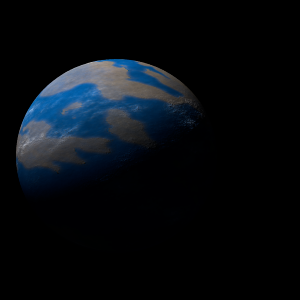 The artist's impression of Kepler-783 b artist's rendition