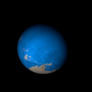 The artist's impression of Kepler-784 b artist's rendition