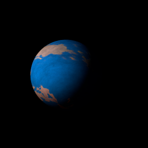 The artist's impression of Kepler-786 b artist's rendition