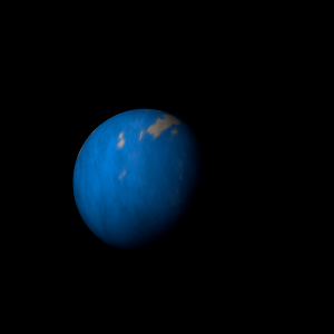 The artist's impression of Kepler-796 b artist's rendition