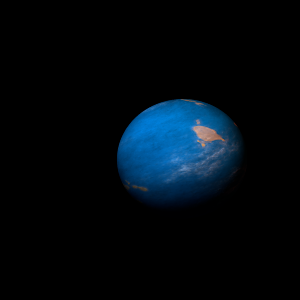 The artist's impression of Kepler-800 b artist's rendition