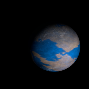 The artist's impression of Kepler-809 b artist's rendition