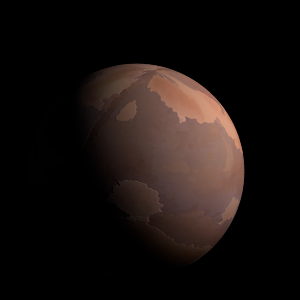 The artist's impression of Kepler-80 d artist's rendition