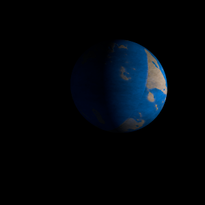 The artist's impression of Kepler-816 b artist's rendition