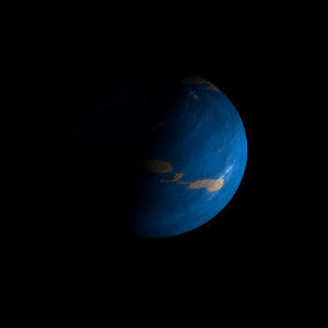 The artist's impression of Kepler-817 b artist's rendition