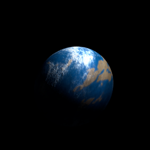 The artist's impression of Kepler-81 d artist's rendition