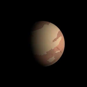 The artist's impression of Kepler-820 b artist's rendition