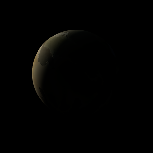 The artist's impression of Kepler-823 b artist's rendition