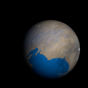 The artist's impression of Kepler-824 b artist's rendition