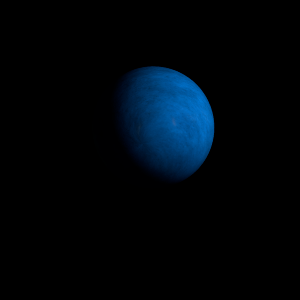 The artist's impression of Kepler-832 b artist's rendition