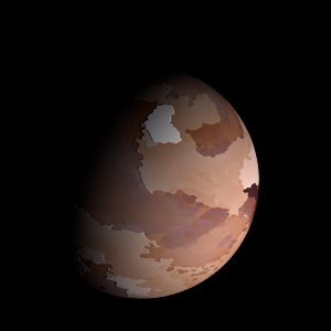 The artist's impression of Kepler-838 b artist's rendition