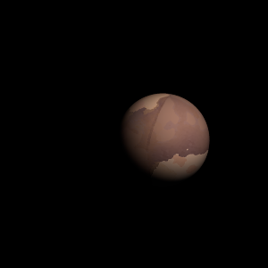 The artist's impression of Kepler-83 Ab artist's rendition