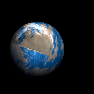 The artist's impression of Kepler-83 Ac artist's rendition