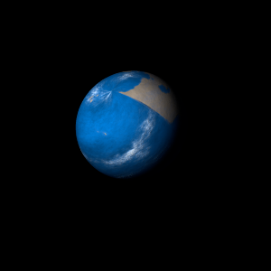 The artist's impression of Kepler-845 b artist's rendition