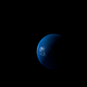 The artist's impression of Kepler-852 b artist's rendition