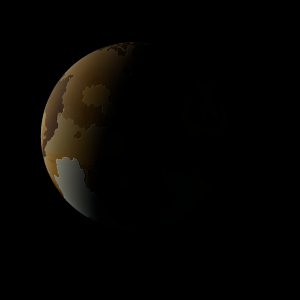 The artist's impression of Kepler-853 b artist's rendition