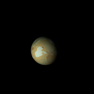 The artist's impression of Kepler-863 b artist's rendition