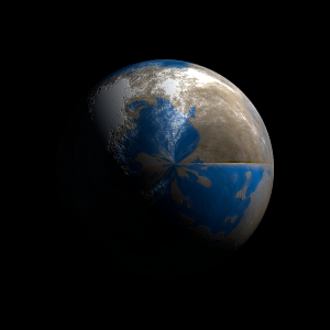 The artist's impression of Kepler-865 b artist's rendition